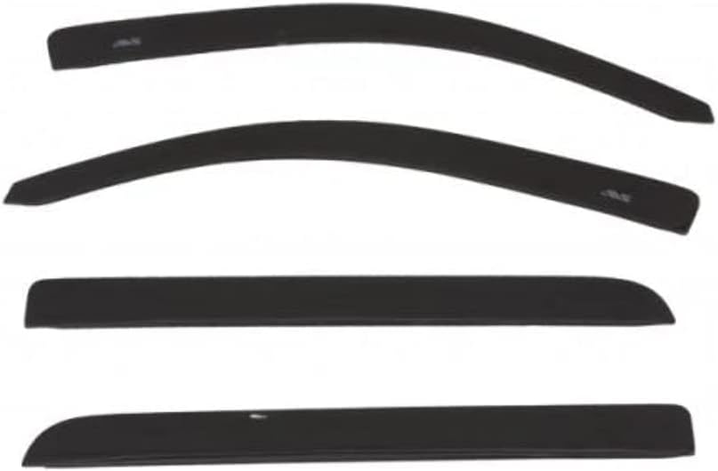 Auto Ventshade [AVS] Low Profile Rain Guards for 2015 - 2018 Chevrolet Silverado 1500 Crew Cab, Black, 4 pcs. | Window Vent Visors - Black | 894033-GBA-A
