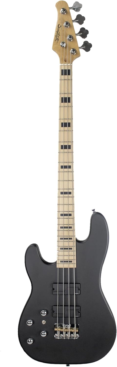 Dean JE HYBRID PRO BKS John Entwistle Hybrid Pro Bass Guitar, Black Satin