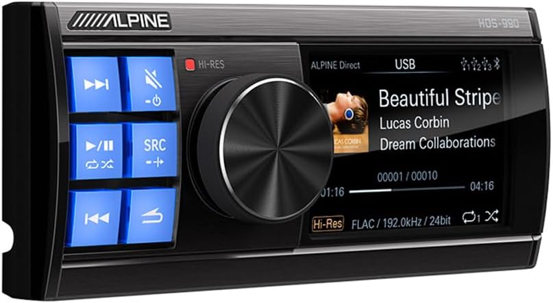 Alpine HDS-990 Status Series High-Resolution Digital Media Audio Source (Does Not Play Discs)