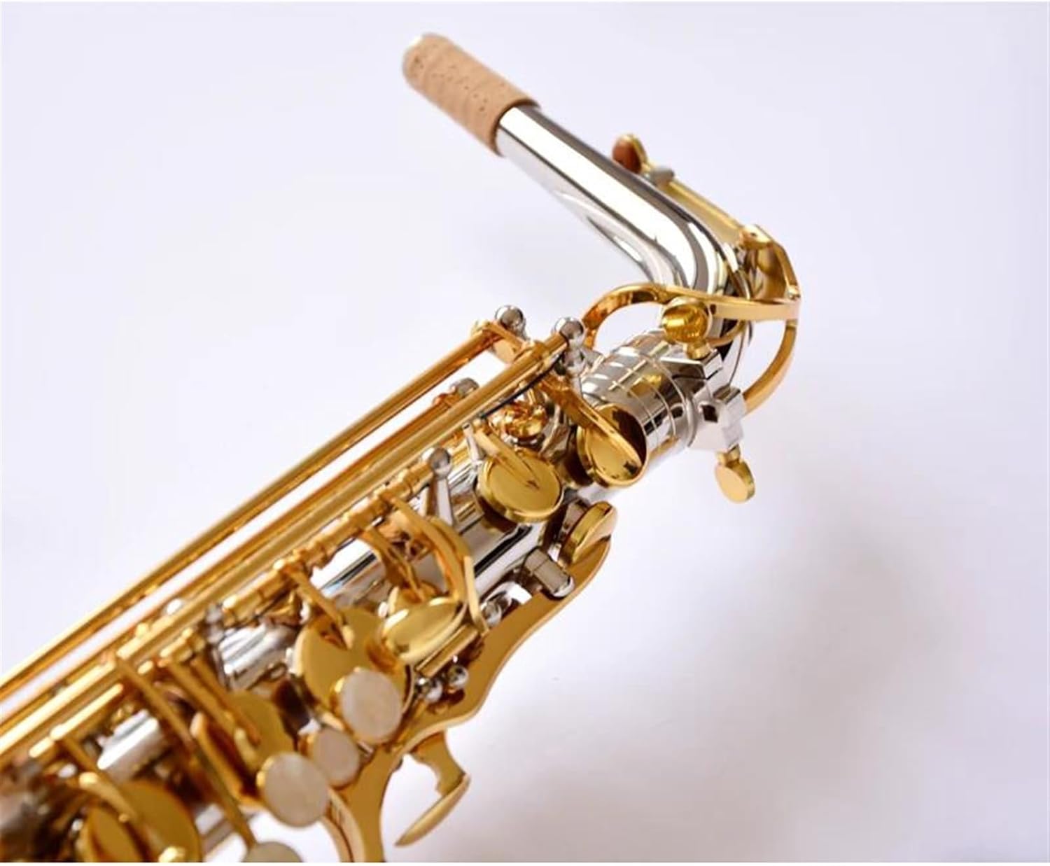 Woodwind Instruments Eb Saxophone Alto E-flat Nickel Plated With Case Gloves Reeds Mouthpiece