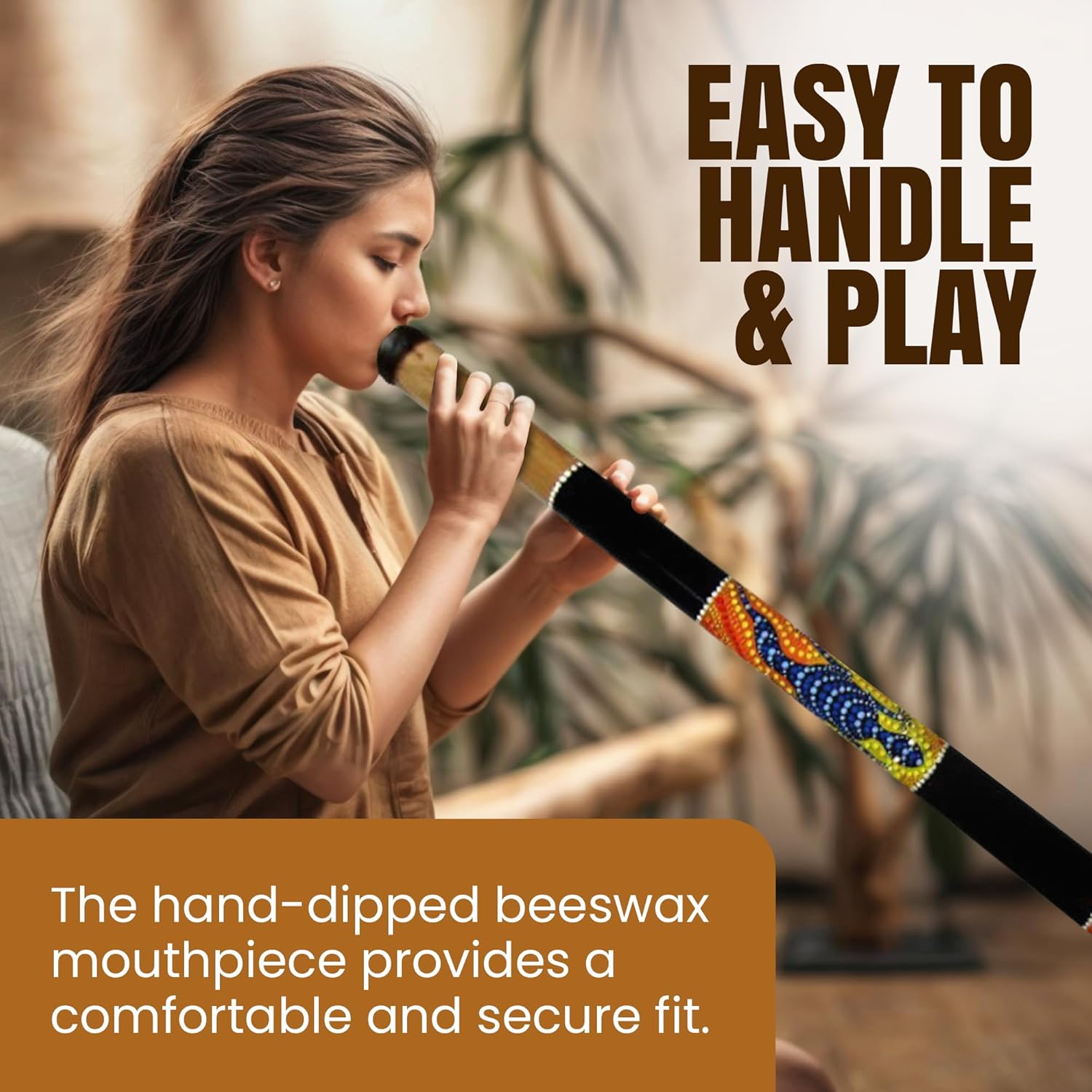 Solid Wood Didgeridoo 52