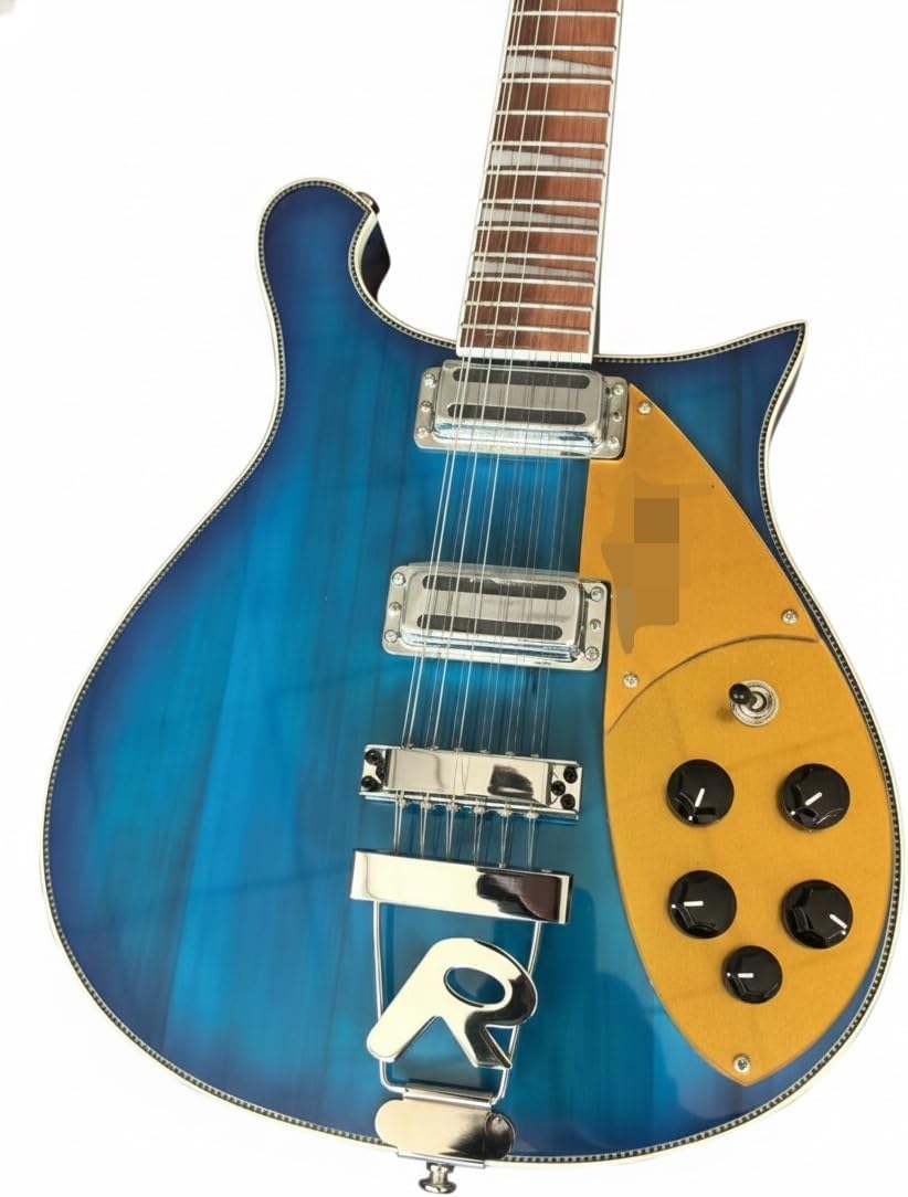 12 String Electric Guitar Professional Series - Lightweight Basswood Body & Rosewood Fretboard(Blue)