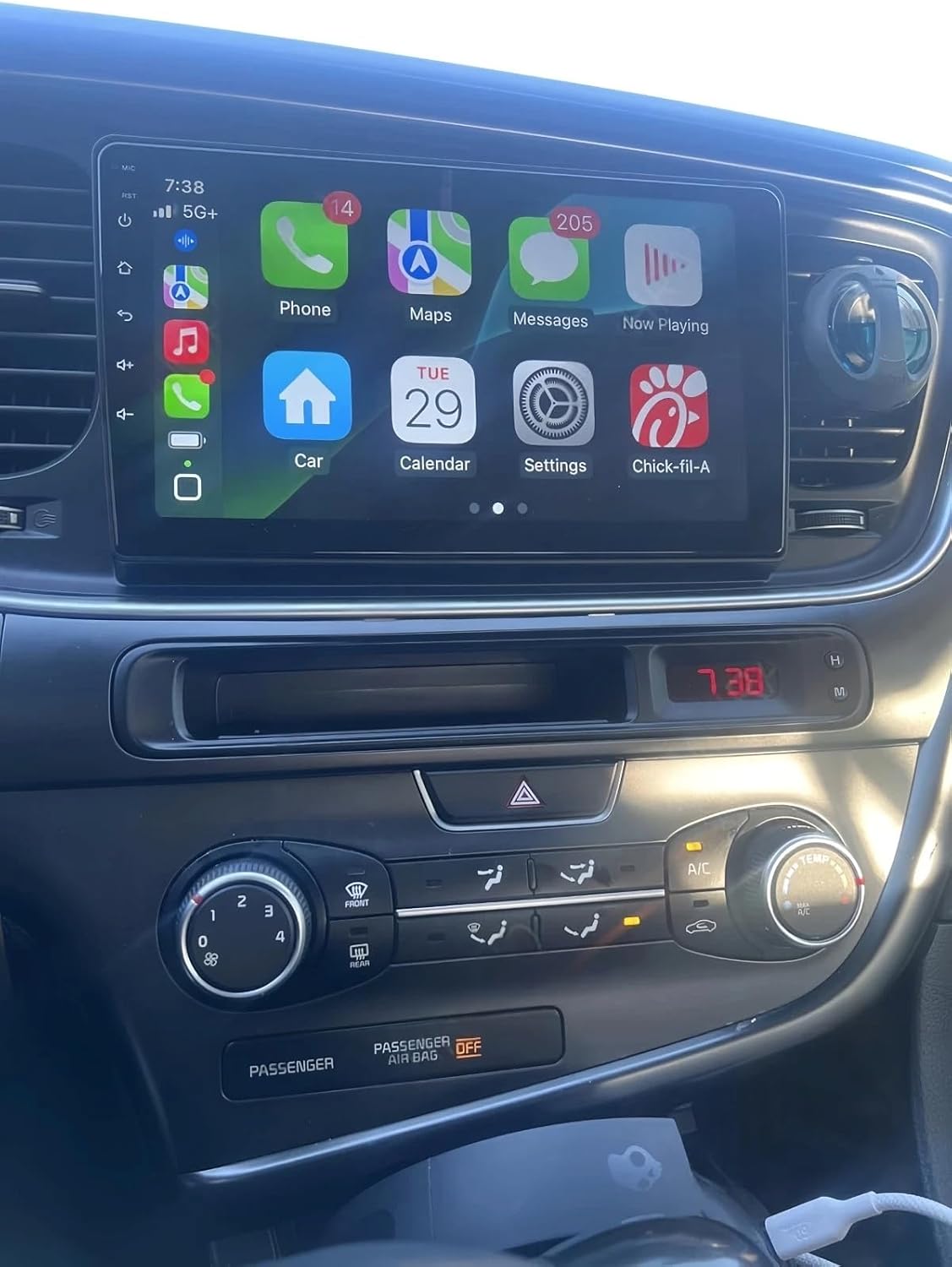 Double Din Radio for Kia K5 2015 Android 15 Car Radio, 9 Inch 4+64G Car Stereo with Wireless CarPlay/Android Auto/Bluetooth/GPS Navigation/WiFi/Touch Screen/Backup Camera/SWC/FM/Mirro Link