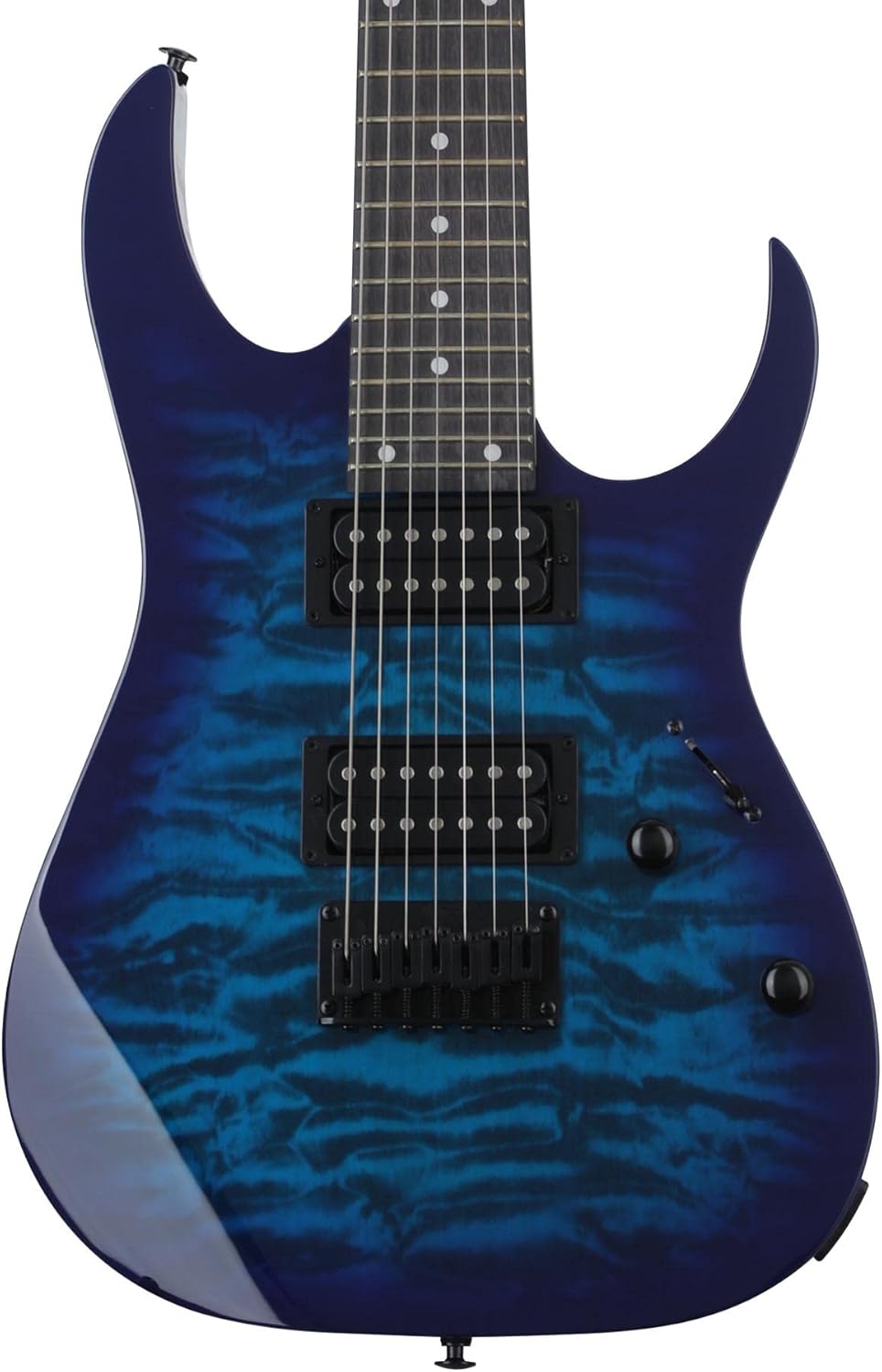 Ibanez Gio GRG7221QA Electric Guitar - Transparent Blue Burst