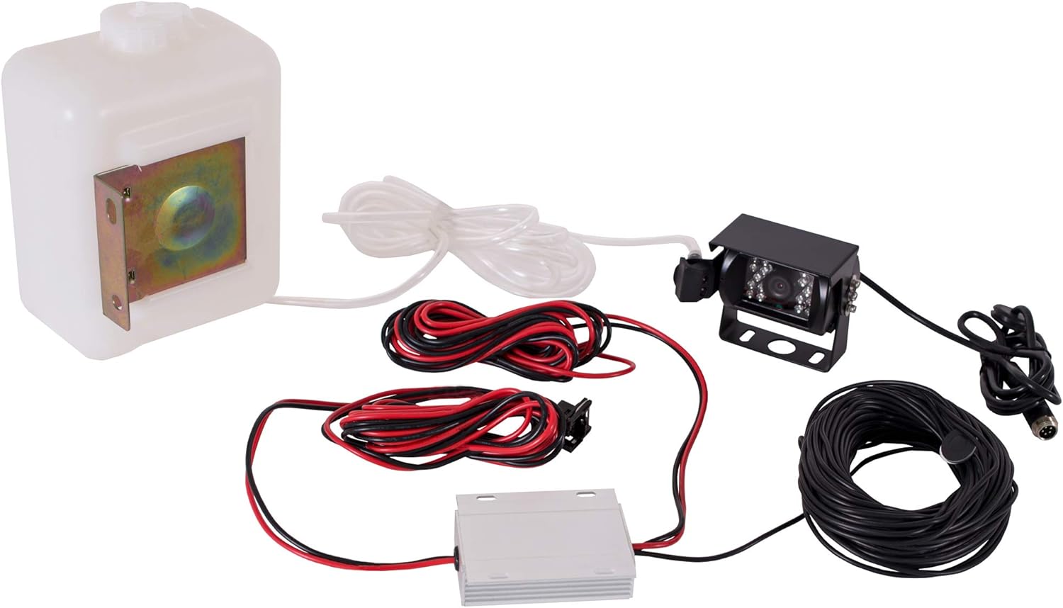 Buyers Products 8882150 Universal Camera Washing System, 12.7 PSI Fluid Pressure, Rear View Camera Washer for Utility Truck, Cargo Observation