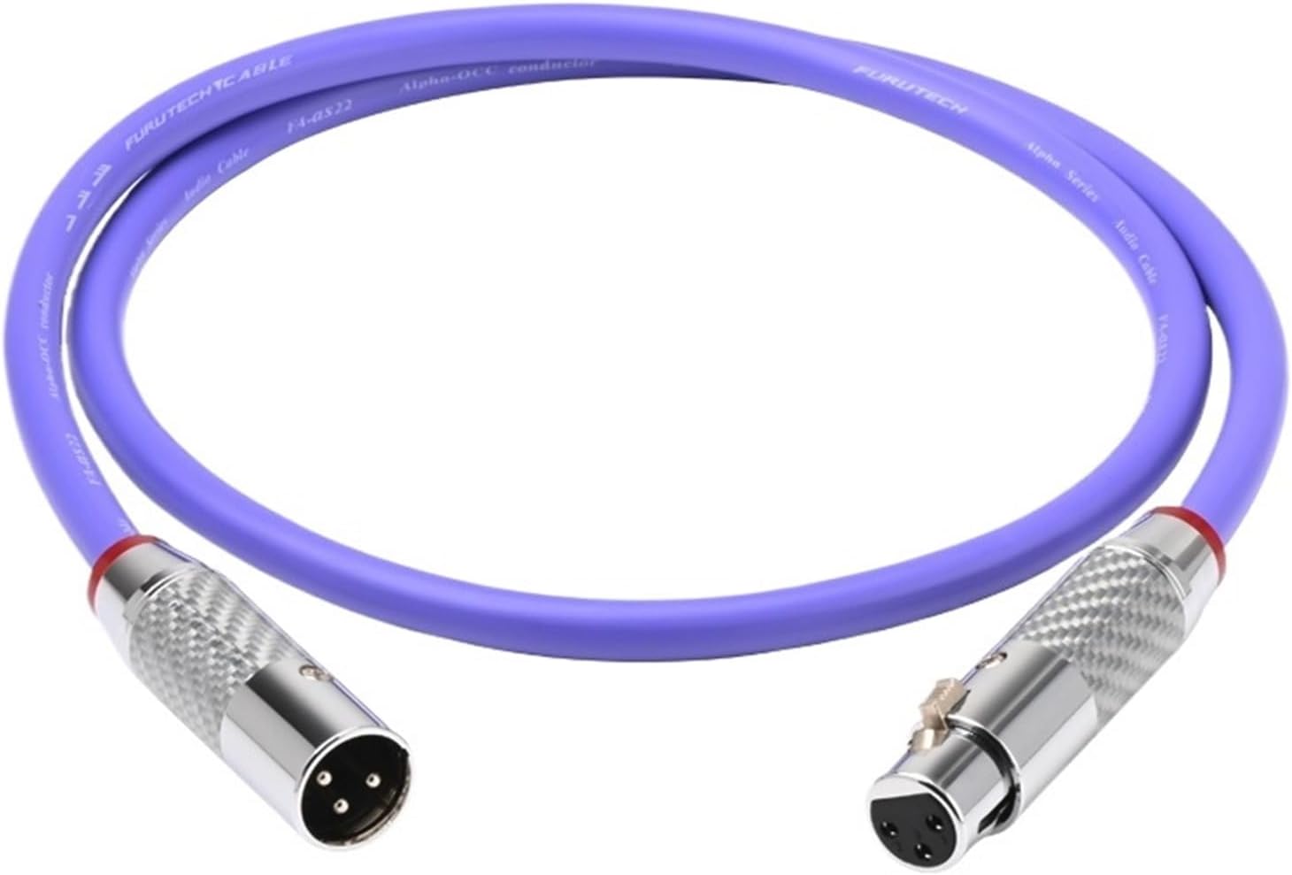 Balance Cable for DAC Amplifier Hi-end 7N OCC with Rhodium-plated Adpater Male to XLR Male Jack Audio Cable(One piece XLR Cable,3.5 m)