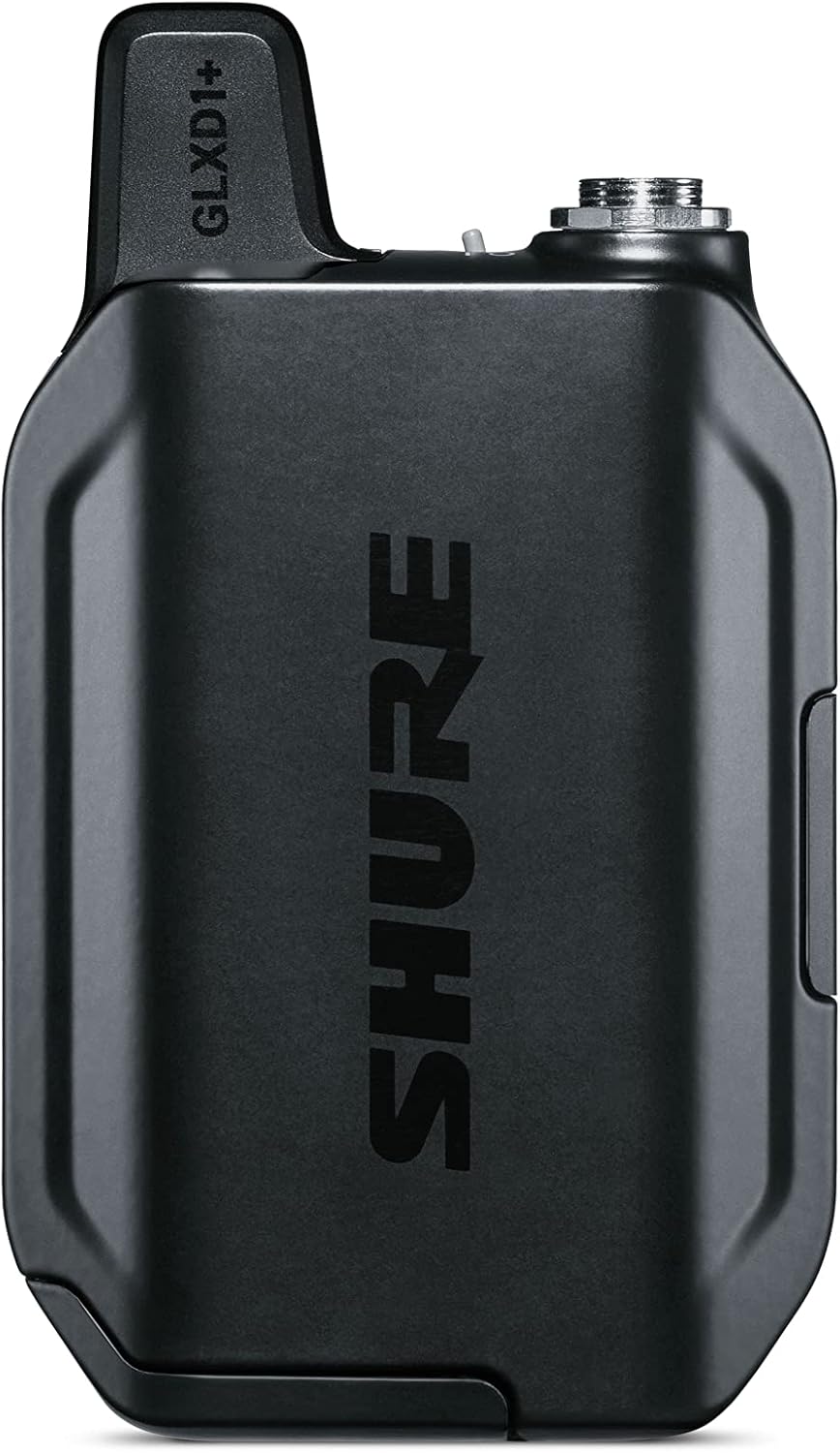 Shure GLXD1+ Bodypack Transmitter - for use with GLX-D+ Dual Band Digital Wireless Microphone Systems, Receiver Sold Separately (GLXD1+=-Z3)