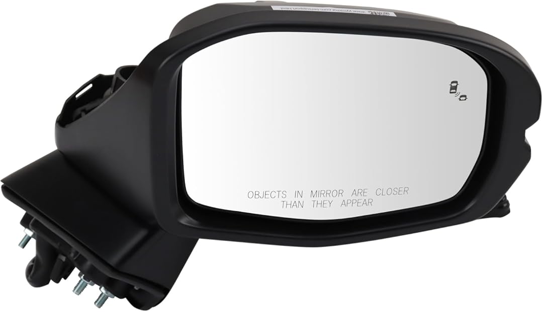 TRQ Passenger Side Mirror Assembly Power Heated Turn Signal Paint to Match Blind Spot Compatible with 2023-2024 Honda CR-V Sport Hybrid 2023-2024 CR-V EX 2023-2024 CR-V EX-L