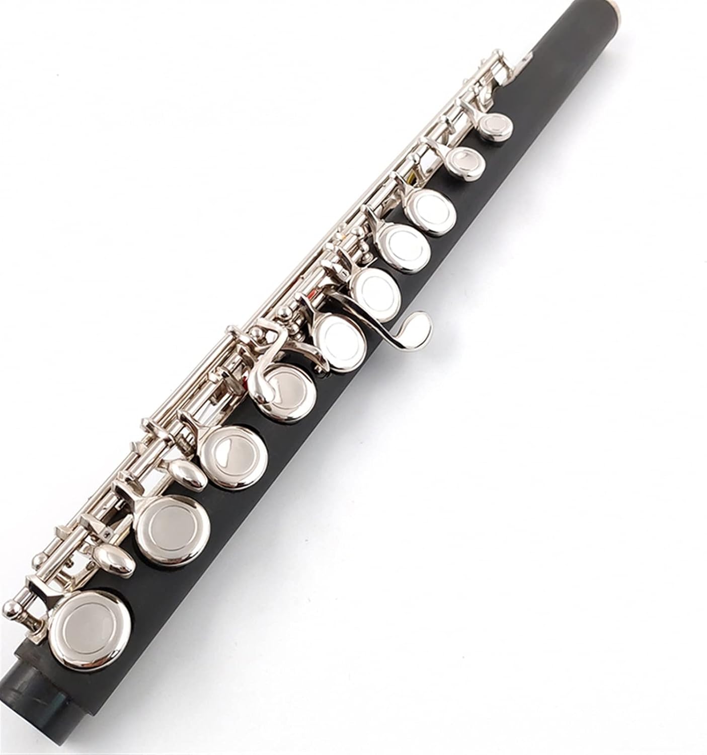 TSTS Flutes Musical Instrument 17 Holes Closed Holes Bakelite Flute Nickel-Plated Key with E Key Woodwind Instrument