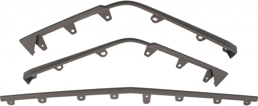 for Cadillac CTS 2009-2015 Bumper Cover Molding | Front | Matte Gray | CTS-V Coupe 11-15/Wagon 11-14/Sedan 09-14 | GM1044116 | 25882978