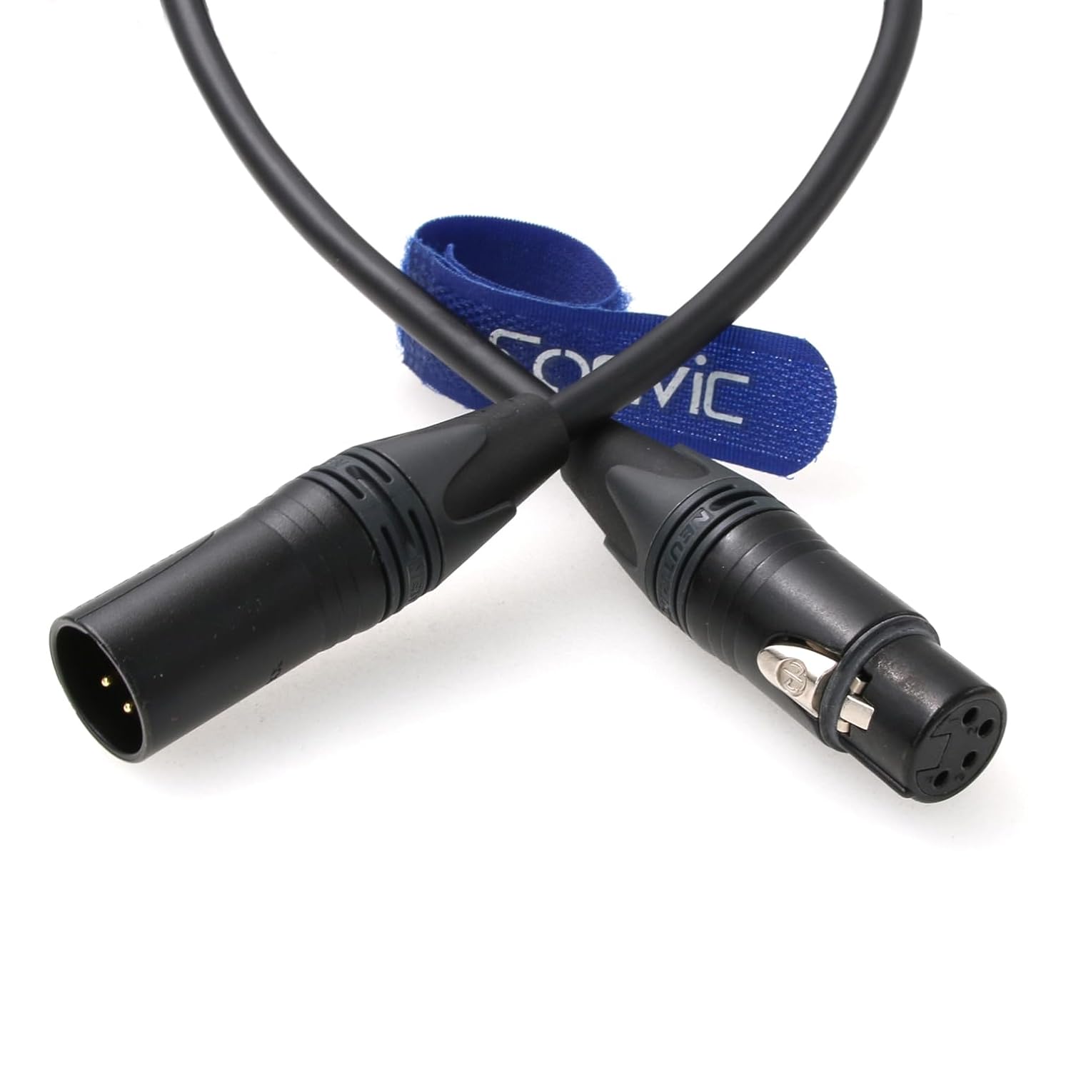 Eonvic 4-pin Male to Female 4Pin XLR Power Supply Cable for DSLR Camera (Original XLR Cable-15M)