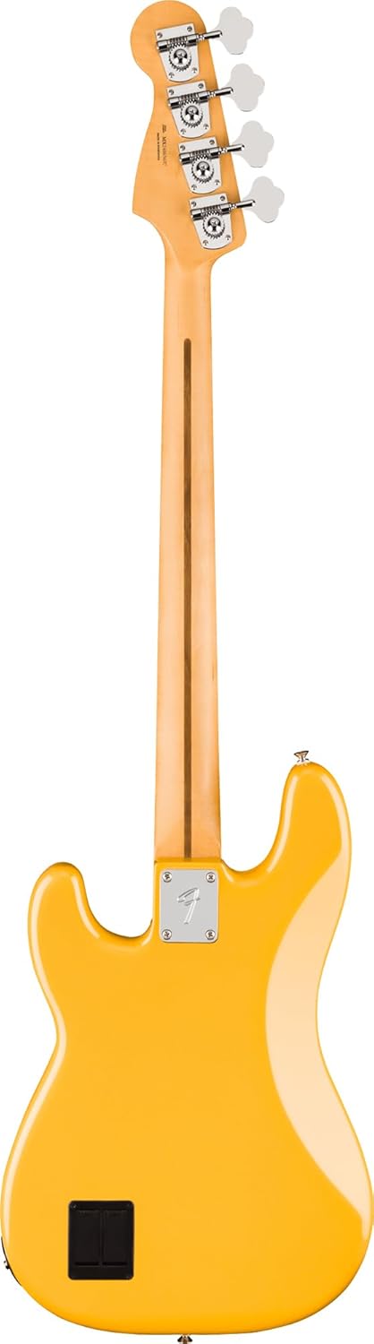 Fender Player II Modified Active Precision Bass - Sunshine Yellow Bundle with Gig Bag, Strap, Cable, 3-Pack Picks, and Guitar Cleaning Kit