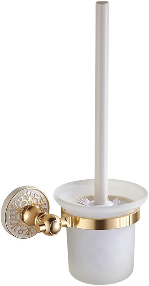 FEIYIYANG Toilet Brush Holder Household Wall-Mounted Toilet Bowl Brush Bathroom Long-Handled Toilet Cleaning Brushs Punch-Free Cleaning Brush Set