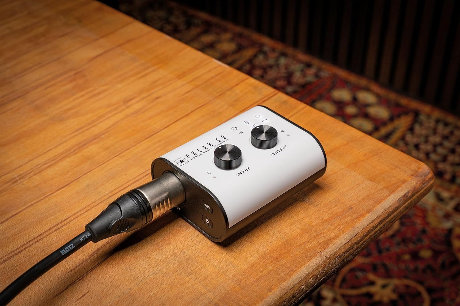 Blackstar Polar Go Mobile Audio Interface with ProCapture Stereo Mics, XLR/Instrument Input, and 6-Hour Battery Life