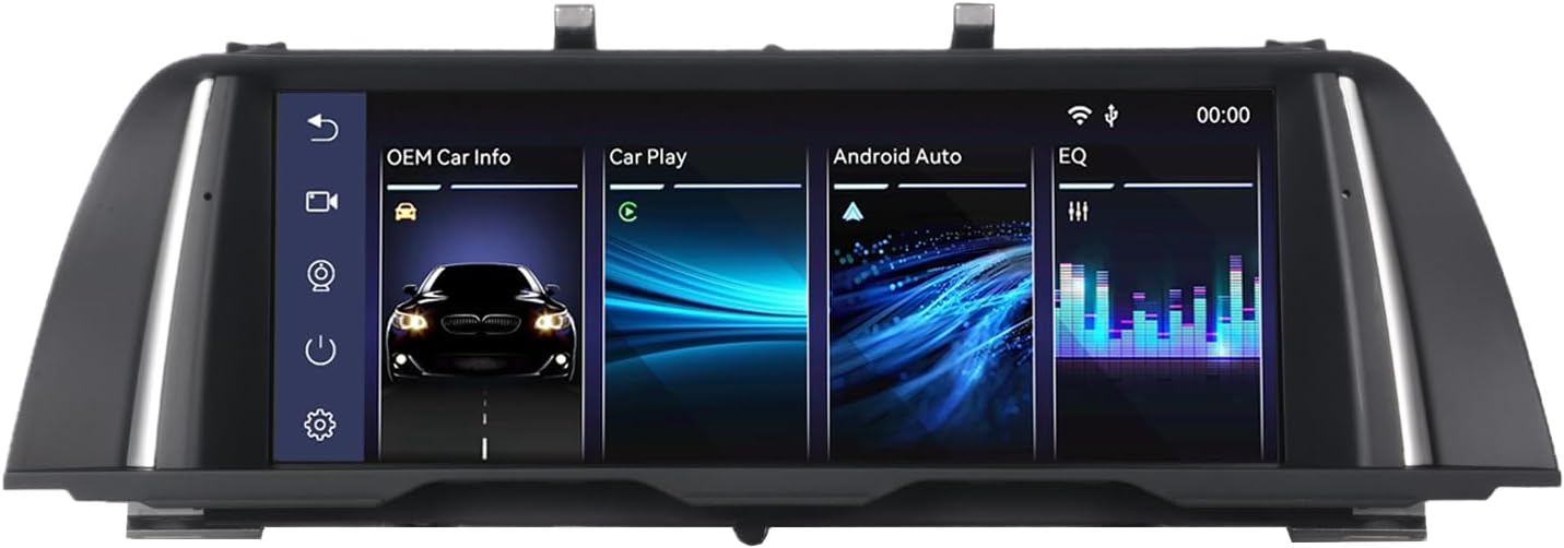 Fast Boot Linux Car Stereo Compatible with BMW 5 Series F10 F11 (2011-2012) CIC iDrive Upgrade |Bluetooth/Wireless CarPlay/Android Auto | Retains OEM Controls