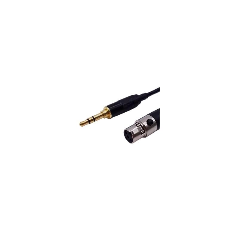 HiFi 3.5mm to mi ni 4pin XLR Female Earphone Audio Cable(Straight,300CM)