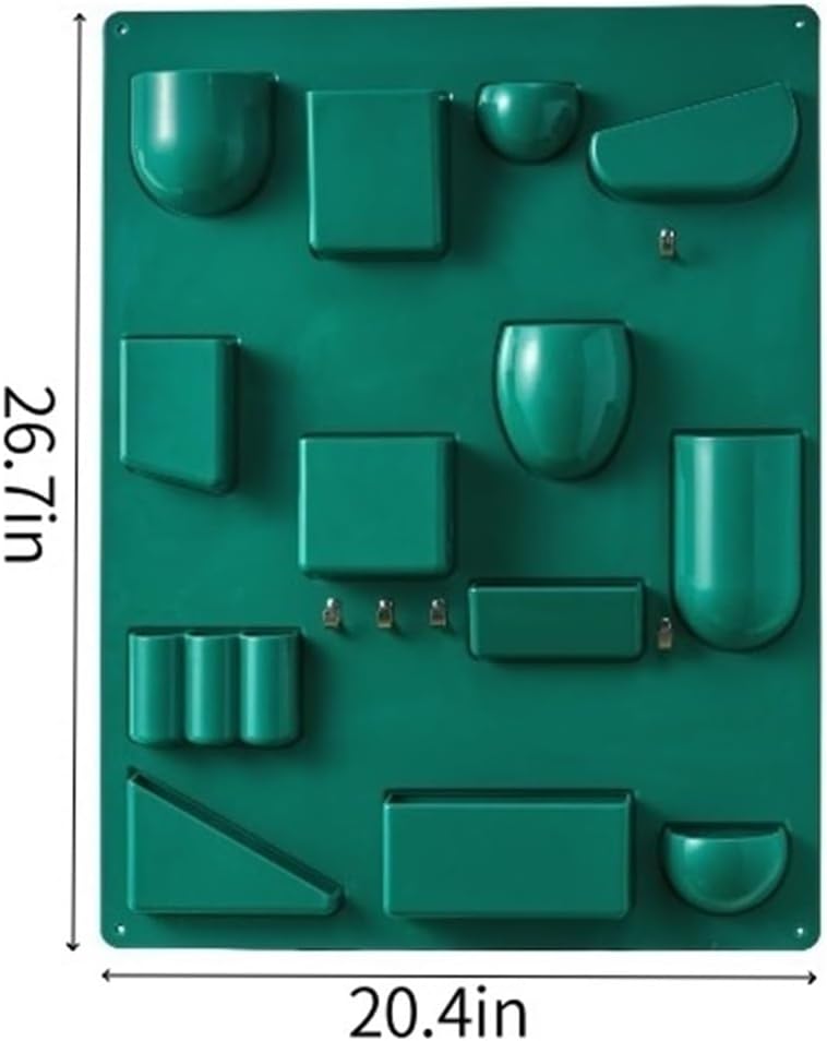 Wall Hanging Storage Shelf, Plastic Wall Mount Organizer, Cute Small Item Wall Storage for Bedrooms, Living Rooms, Offices, Dormitory(Bronze)