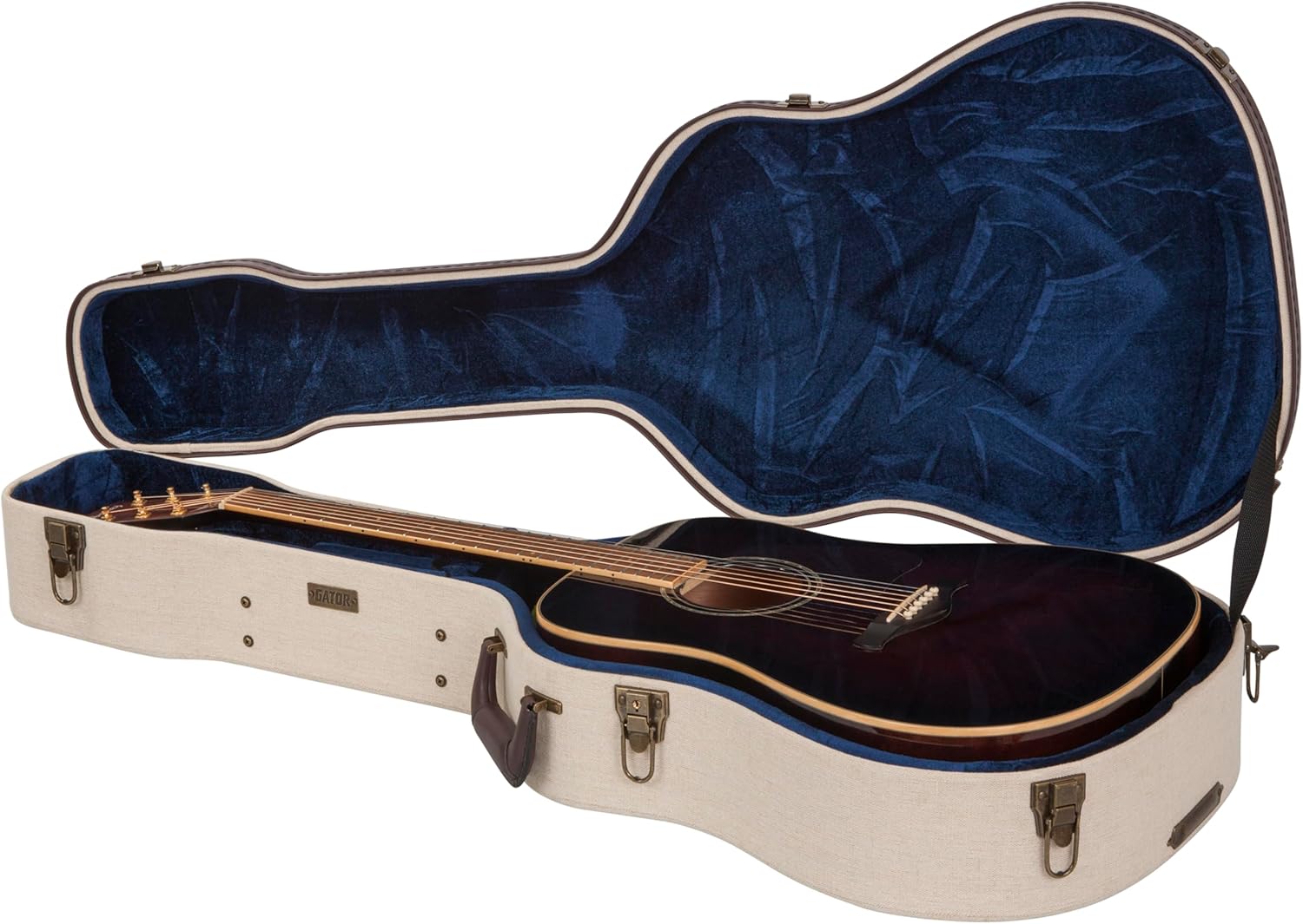 Gator Cases Journeyman Series Deluxe Wood Case for Acoustic Guitars (GW-JM-DREAD)