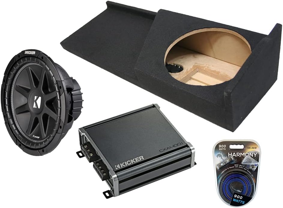 HarmonyAudio HA-AK4 Compatible with GMC Sierra Extended Cab Truck 4 Gauge 1800W Amp Kit, 43C124 12