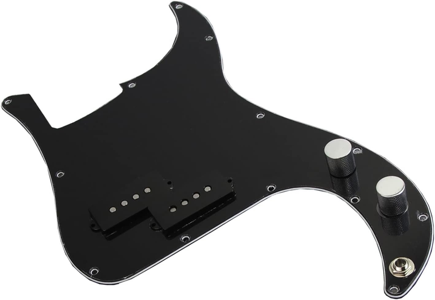 TSTS Prewired Loaded Bass Guitar Pickguard with Alnico 5 Pickup for 4-Strings Bass Guitar Prewired Pickup Pickguard (Color : 01)