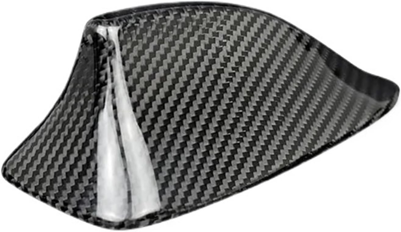 Carbon Fiber Car Antenna Cover Compatible For BMW F10 F18 F01 F02 F04 Shark Fin Topper Roof Aerial Trim Auto External Accessories(Black)