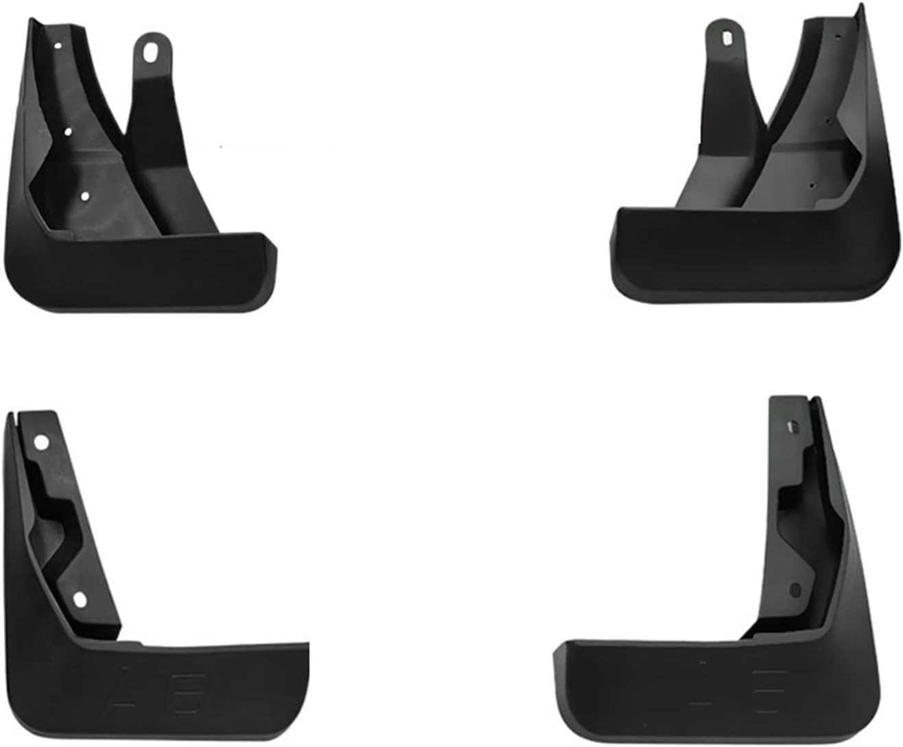 AL6 A6 2016 2017 Car Compatible with Fender Splash Proof Sediment Proof Rain-Proof Etc.Black ABS Mudguards 4PCS