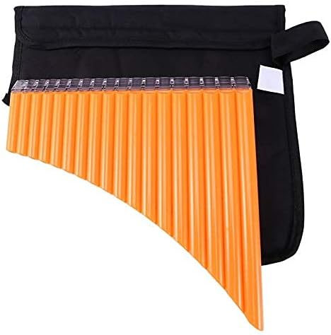 Pan Flute 18 Pipes Pan Flute Panpipe with Carrying Bag Music Woodwind Instrument for Beginner Student Kids Children