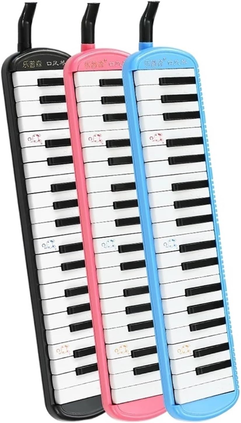 Melodica Children Melodica 37 Keys Mouth Organ 32 Key with Mouthpiece Portable Musical Keyboard Professional Piano for Child Melodion(37 Key Pink)