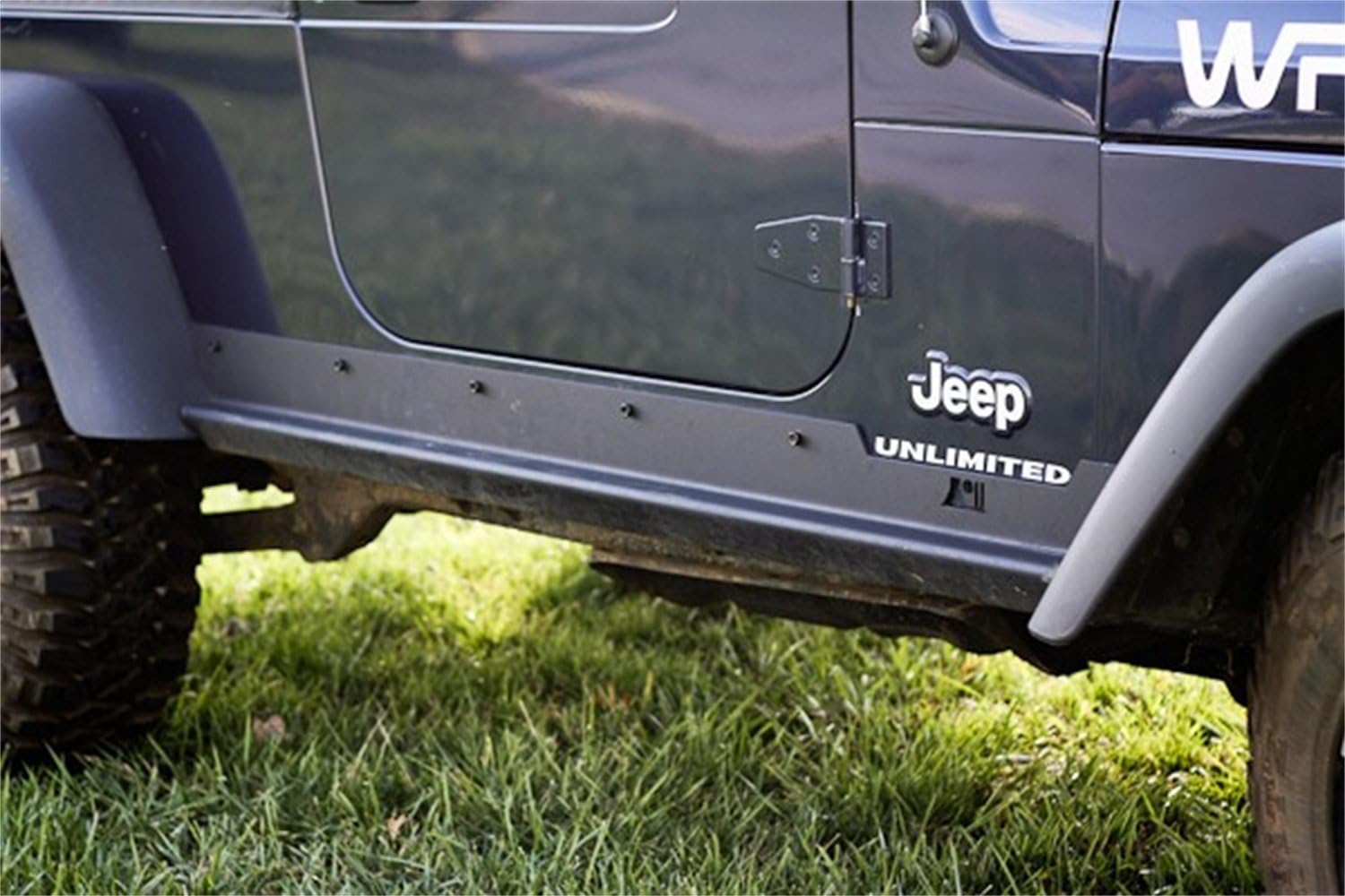 Rugged Ridge 11504.16 Rocker Panel Guard Kit, Heavy Duty; 04-06 Jeep Wrangler Unlimited LJ