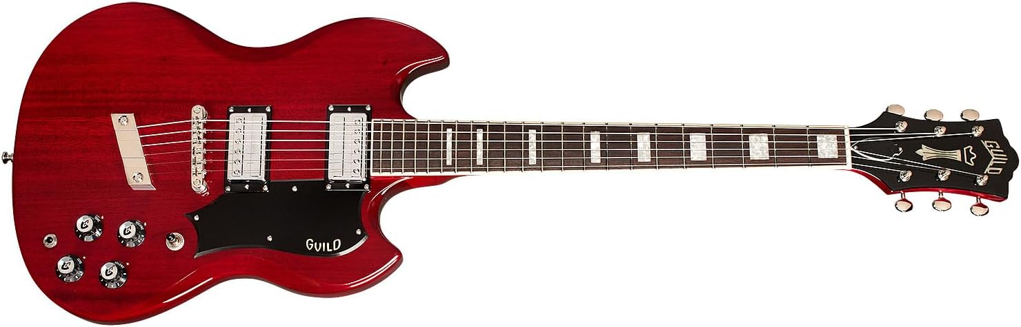 Guild Polara Deluxe Electric Guitar - Cherry Red