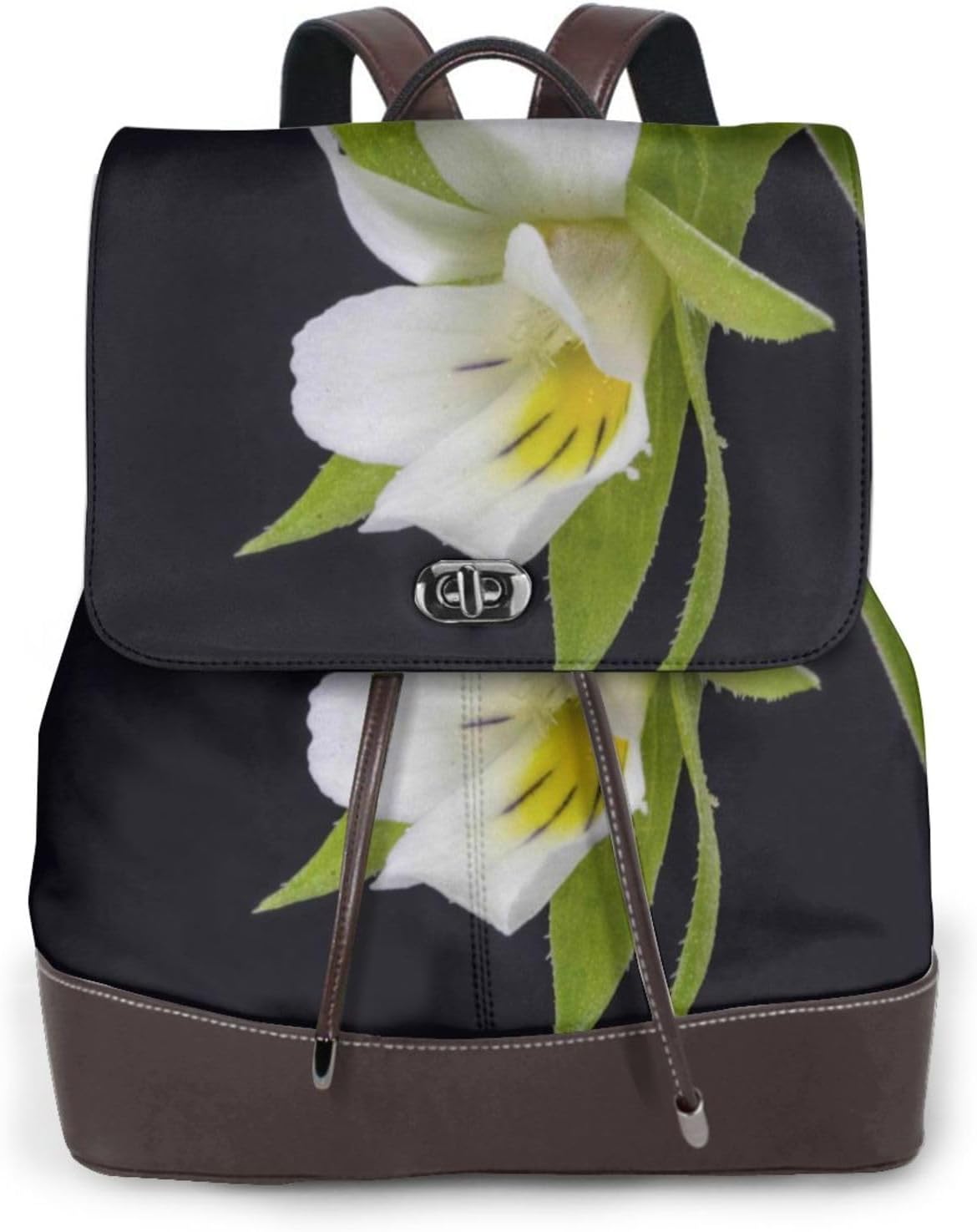 Field Pansy for Womens Backpack Purse Microfiber PU Anti-theft Large Fashion Designer Travel Bag Ladies Shoulder Bags