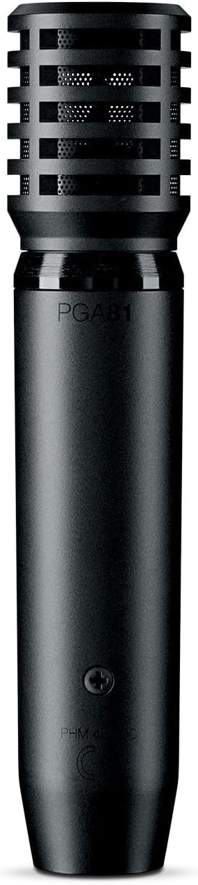 Shure PGA81 Condenser Microphone - with Cardioid Pick-up Pattern,Condenser Instrument Microphone, No Cable (PGA81-LC)
