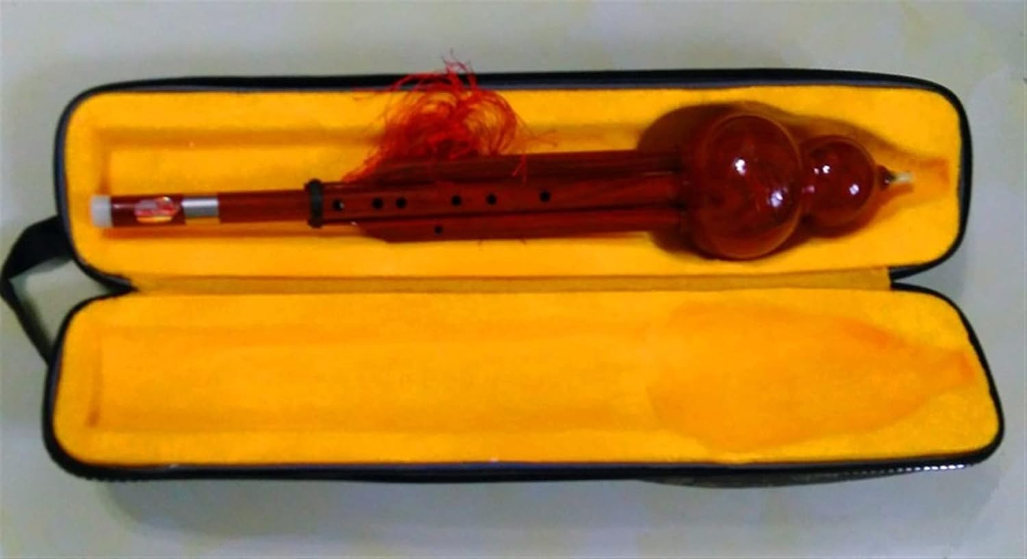 FLFL Hulusi Handmand Resin Hulusi Flute Bass D AGF E Tone Hulusi Two-Tone Folk Musical Instrument (Color : BB Key)