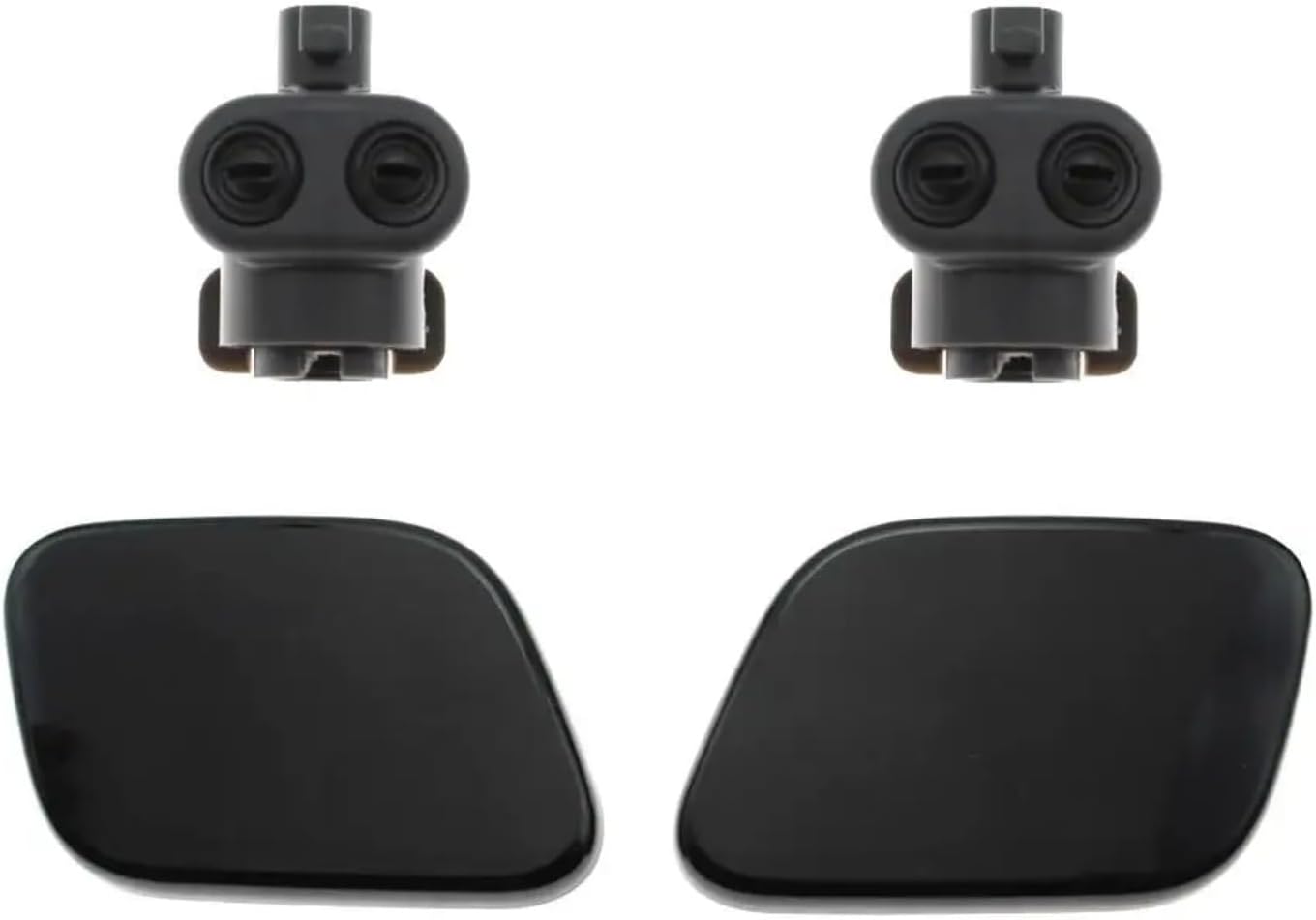 Car Headlight Washer Jet, for Qashqai, for Dualis J10 2009 2010 2011 2012 2013 2014 Left Right Headlight Washer Spray Nozzle Jet Cover Cap