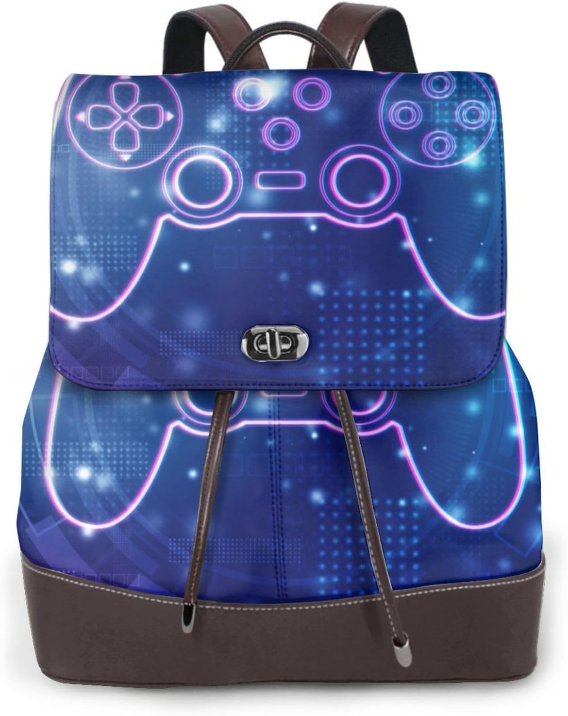 Dynamic Game Handle 1 for Womens Backpack Purse Microfiber PU Anti-theft Large Fashion Designer Travel Bag Ladies Shoulder Bags