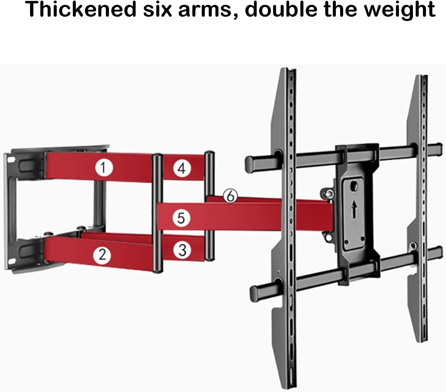 Universal TV Stand Multifunction for Large TVs Up to 100 Inch, Wall Mount TV Bracket with Articulating Swive and Tilt, Supports Up to 120kg/264lbs TV Mount TV Stand
