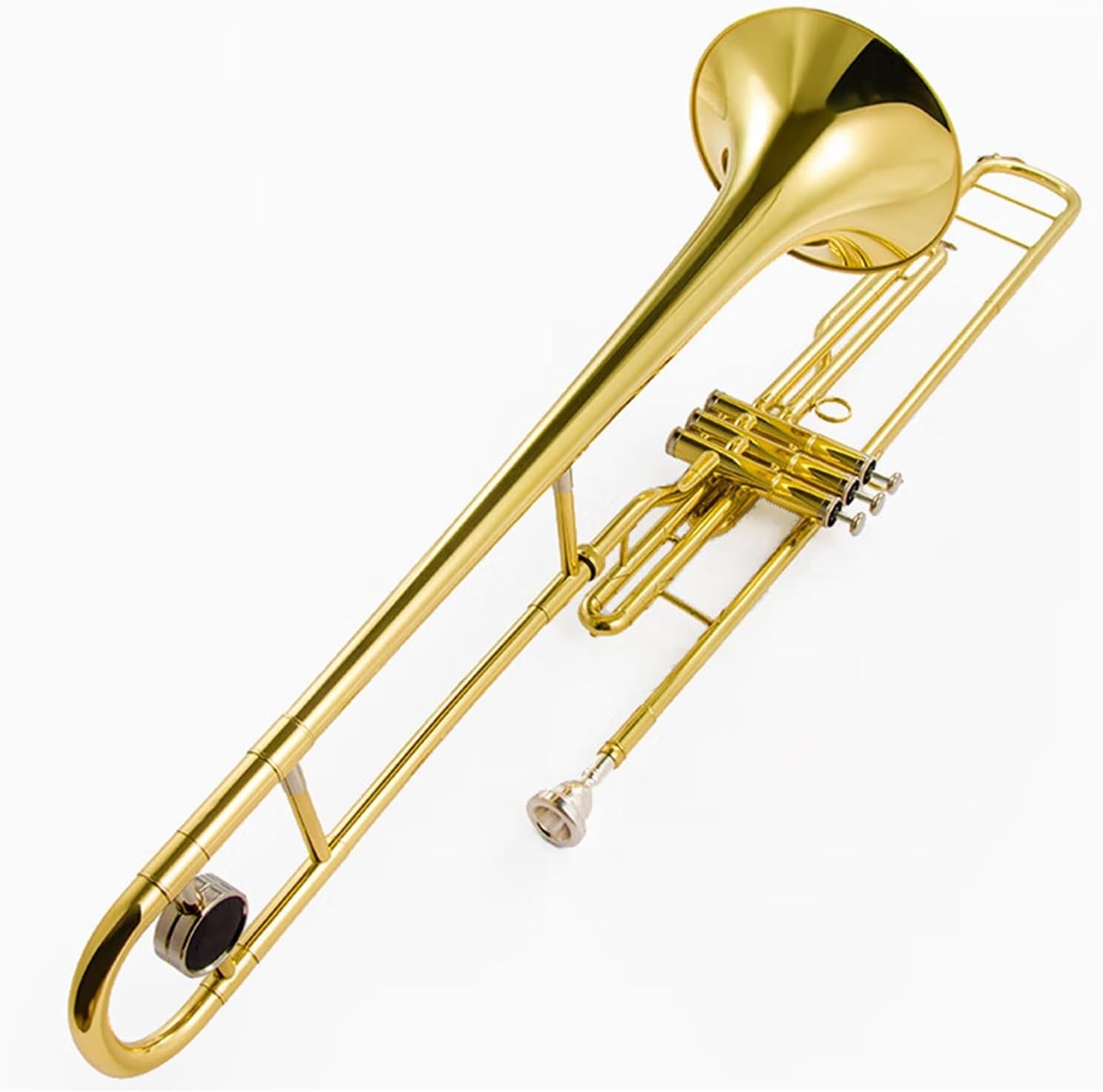 Adult Trombone Instrument Professional Performance Of Upright Trombone In B Flat Key