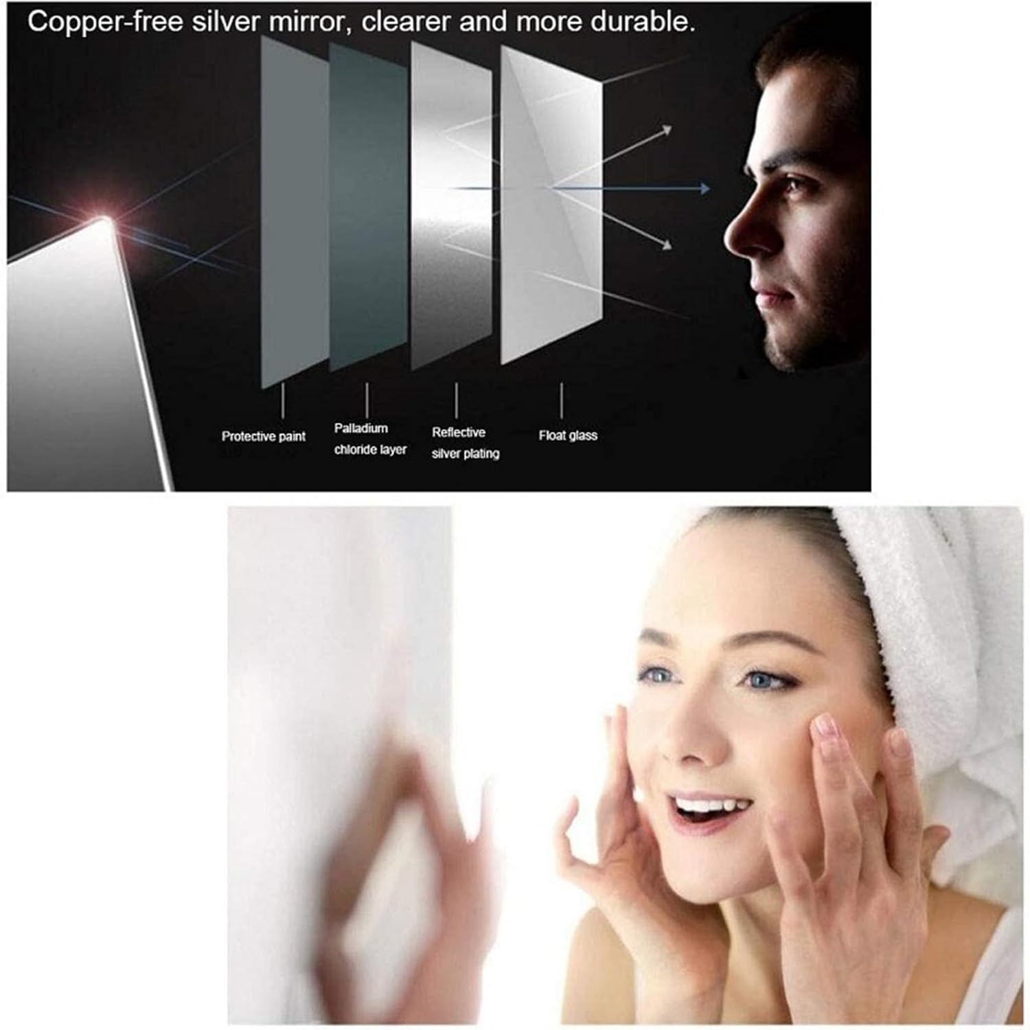 Bathroom Corner Medicine Cabinet W/Mirror White Wall Mount Triple Shelf Storage Hanging Cabinet - Kitchen Storage Multipurpose