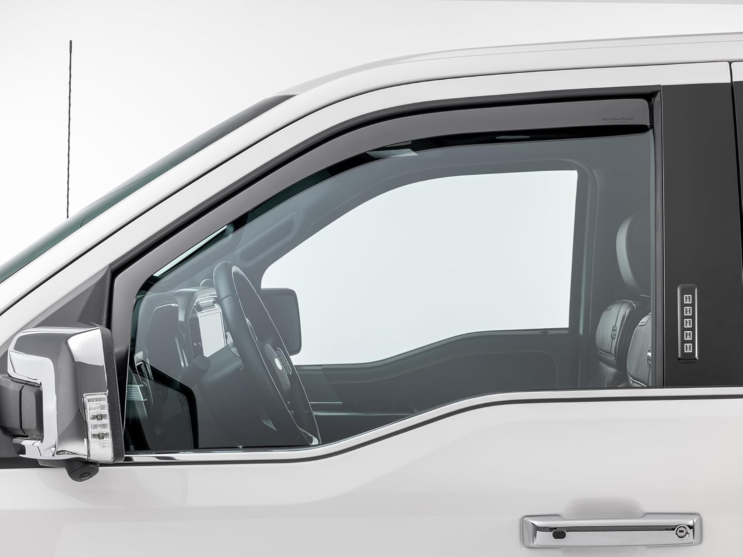 WeatherTech Custom Fit Side Window Deflectors for Dodge Ram Truck 1500 Classic, Ram Truck 2500/3500, Ram Truck 4500/5500 - (80503IM), Dark