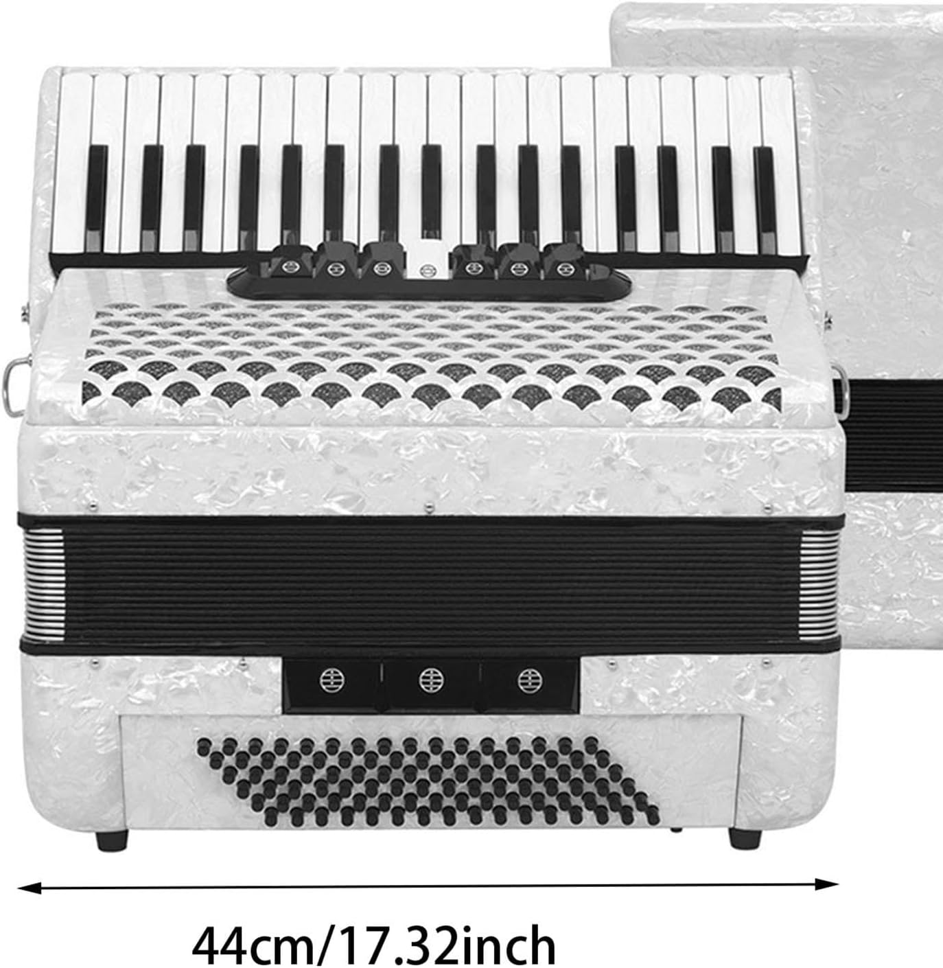 96 Bass 37 Key Entry Level Piano Accordion Hand Piano Accordion Educational Portable Musical Instrument for Music Lover