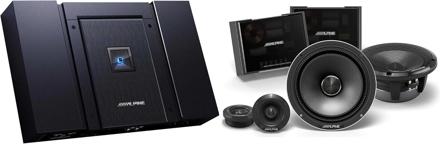 Alpine HDA-F60 Status Hi-Res 4-Ch Amp & HDZ-65CS 6.5