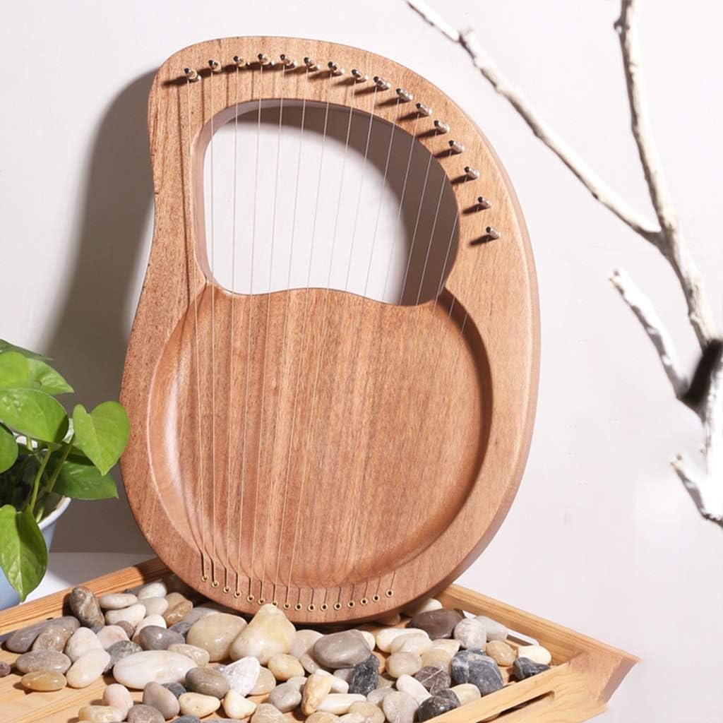 JOYGOOD Harp Autoharps Lyre Plate-Type Small Stringed Instrument, Humanized Design of The Harps, with Performance Package, Strings, Tuning Wrench (Color : Natural, Size : 16 String)