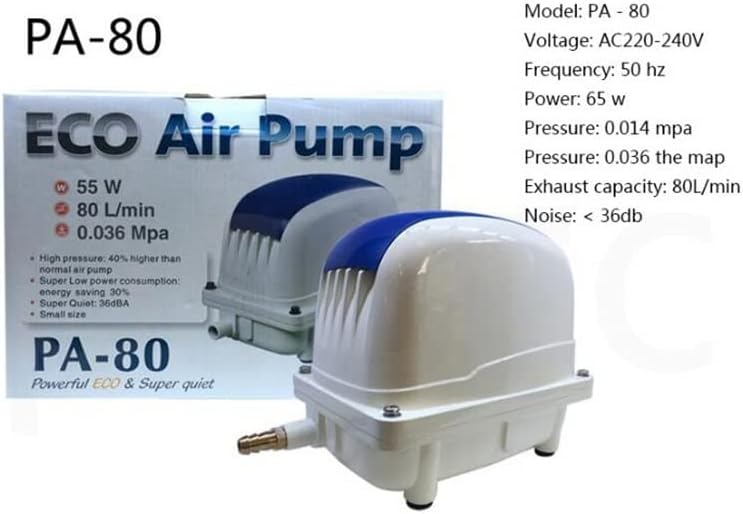 Power Pumps High Powe Air Pump Low Noise Aerator for PA-35 PA-45 PA-60 PA-80 PA-100 PA-150 PA-200 Compressor Pump Accessories (Color : PA-80)