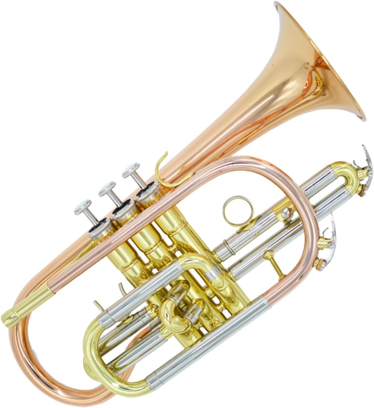 KESHUO B-Flat Cornet Musical Instrument Phosphor Bronze Material Beginner Grade Test Professional Playing Band Trumpets