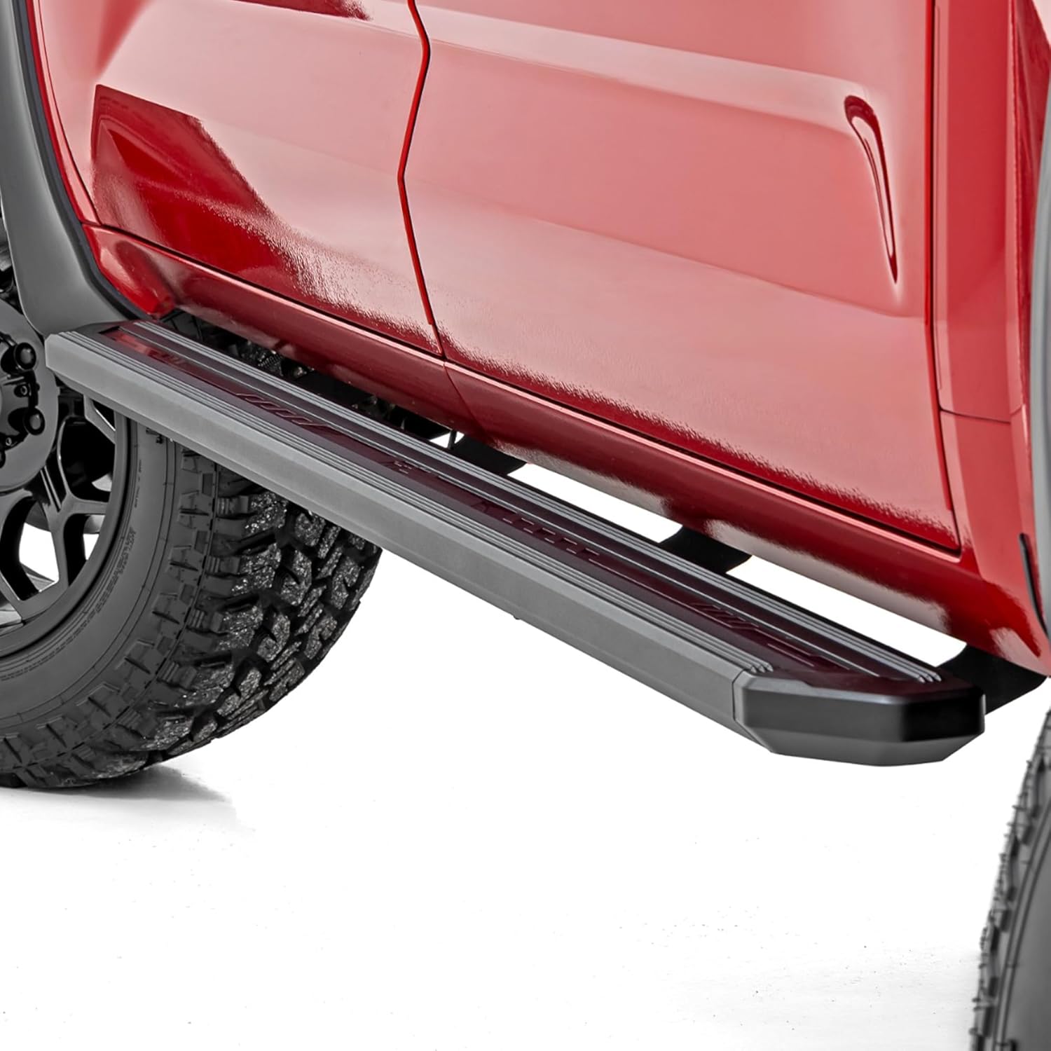 Rough Country Multi-Color LED Running Boards for Toyota Tundra (2022–2026) CrewMax - RGB Multi-Color Aluminum Side Steps with App Control