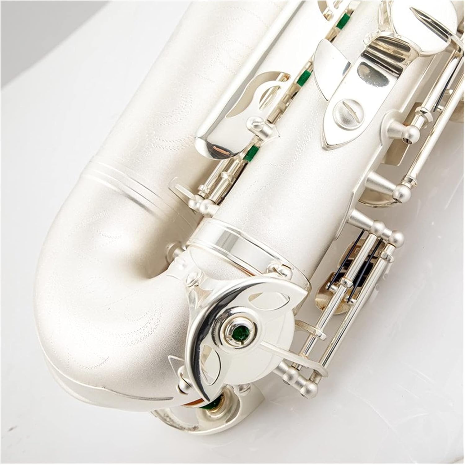 Alto Saxophone Silvering Plated Musical Instruments E Flat Sax with Mouthpiece Professional Student Saxophone