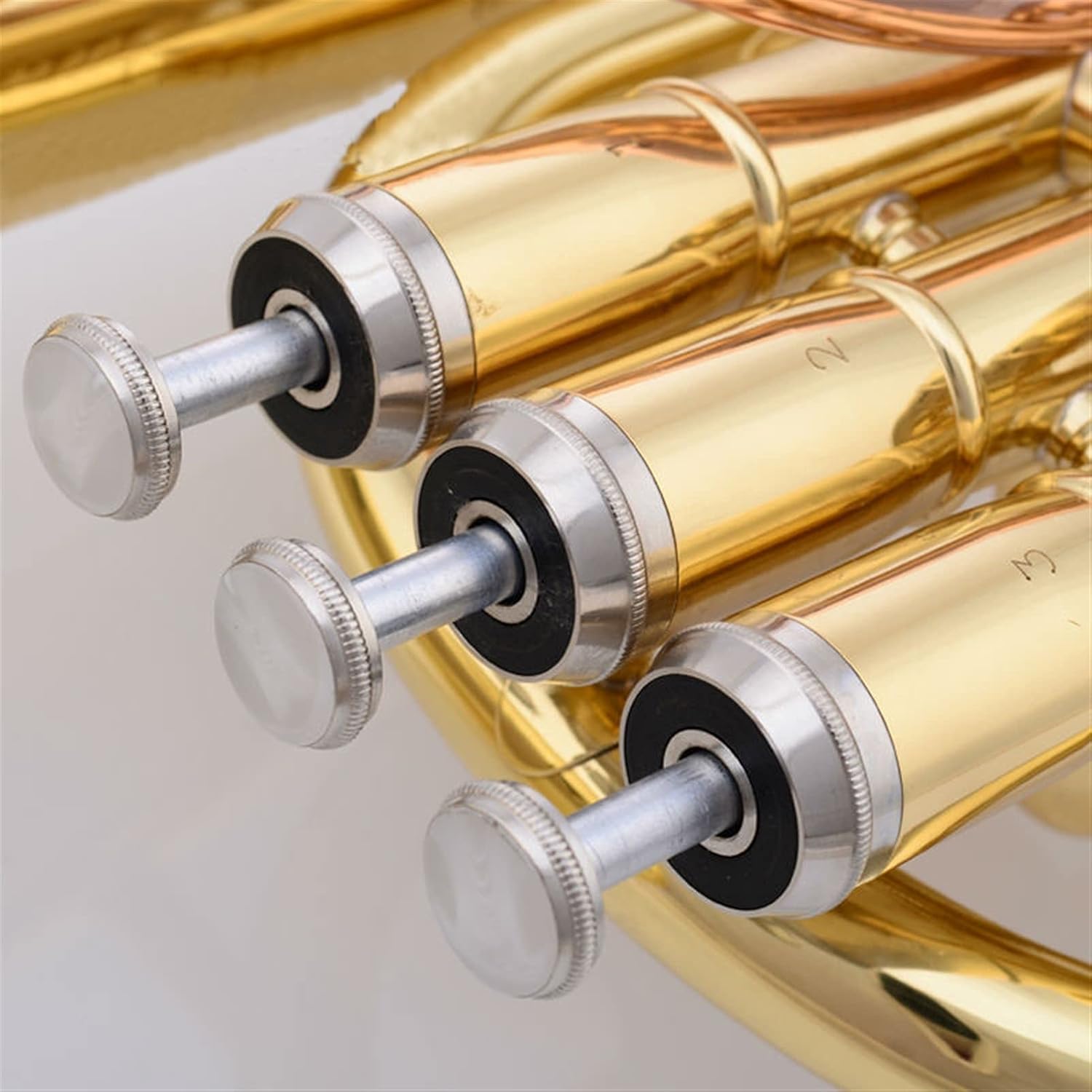 Student Trumpet Professional E Flat Keys High Grade Gold Brass Wind Instrument with Mouthpiece and Case