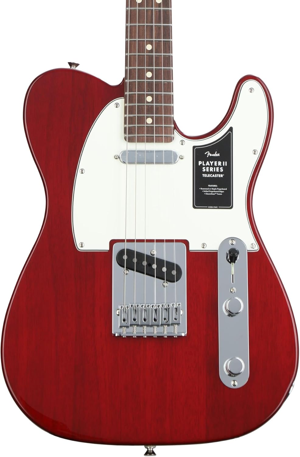 Fender Player II Telecaster Electric Guitar - Transparent Cherry with Rosewood Fingerboard