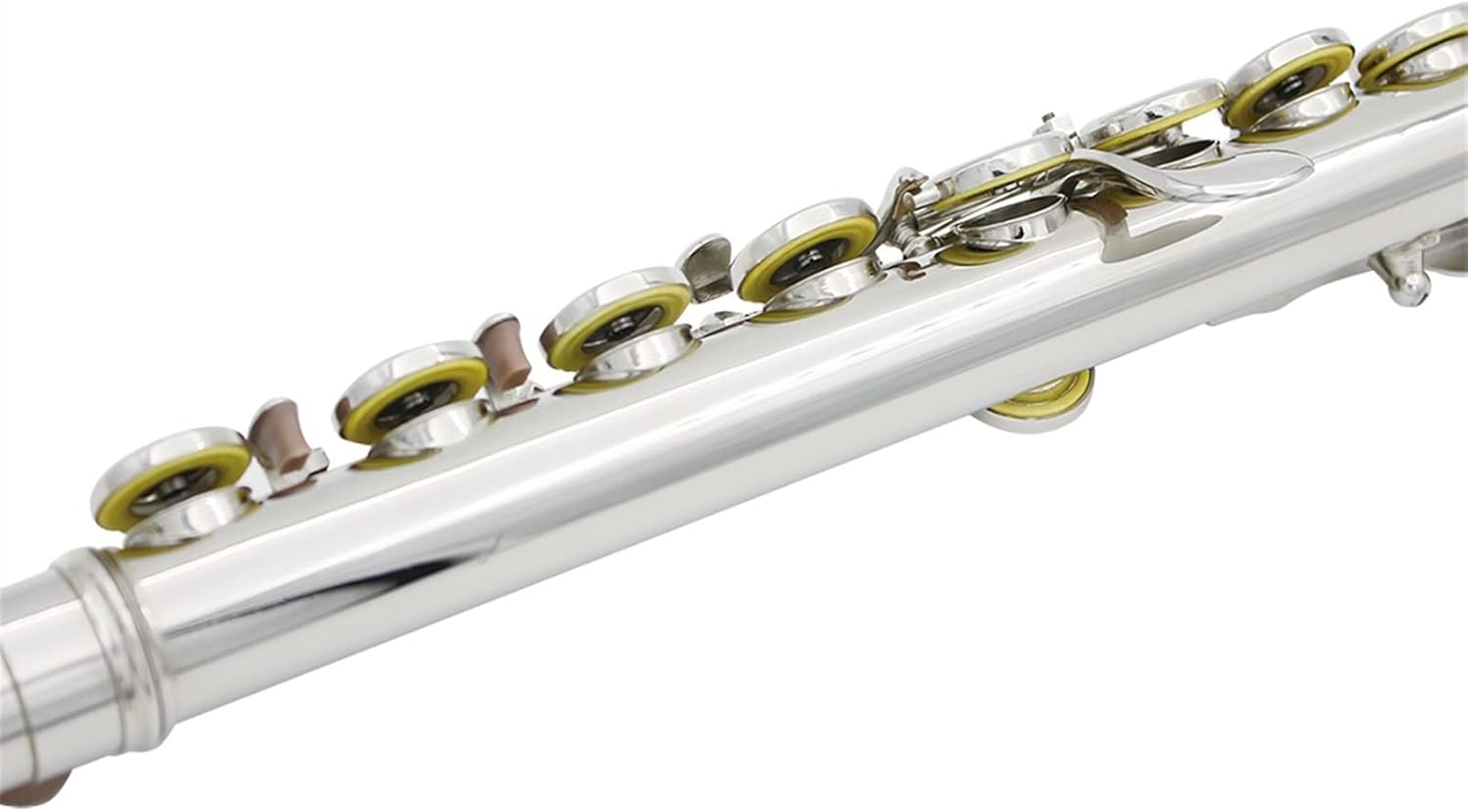 Flutes Flute Cupronickel Plated Silver 16 Holes C Key Woodwind Instrument with Gloves