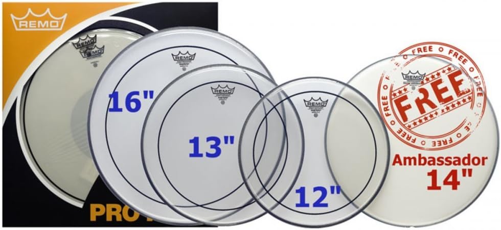 Remo Pinstripe Clear Drumhead Pack